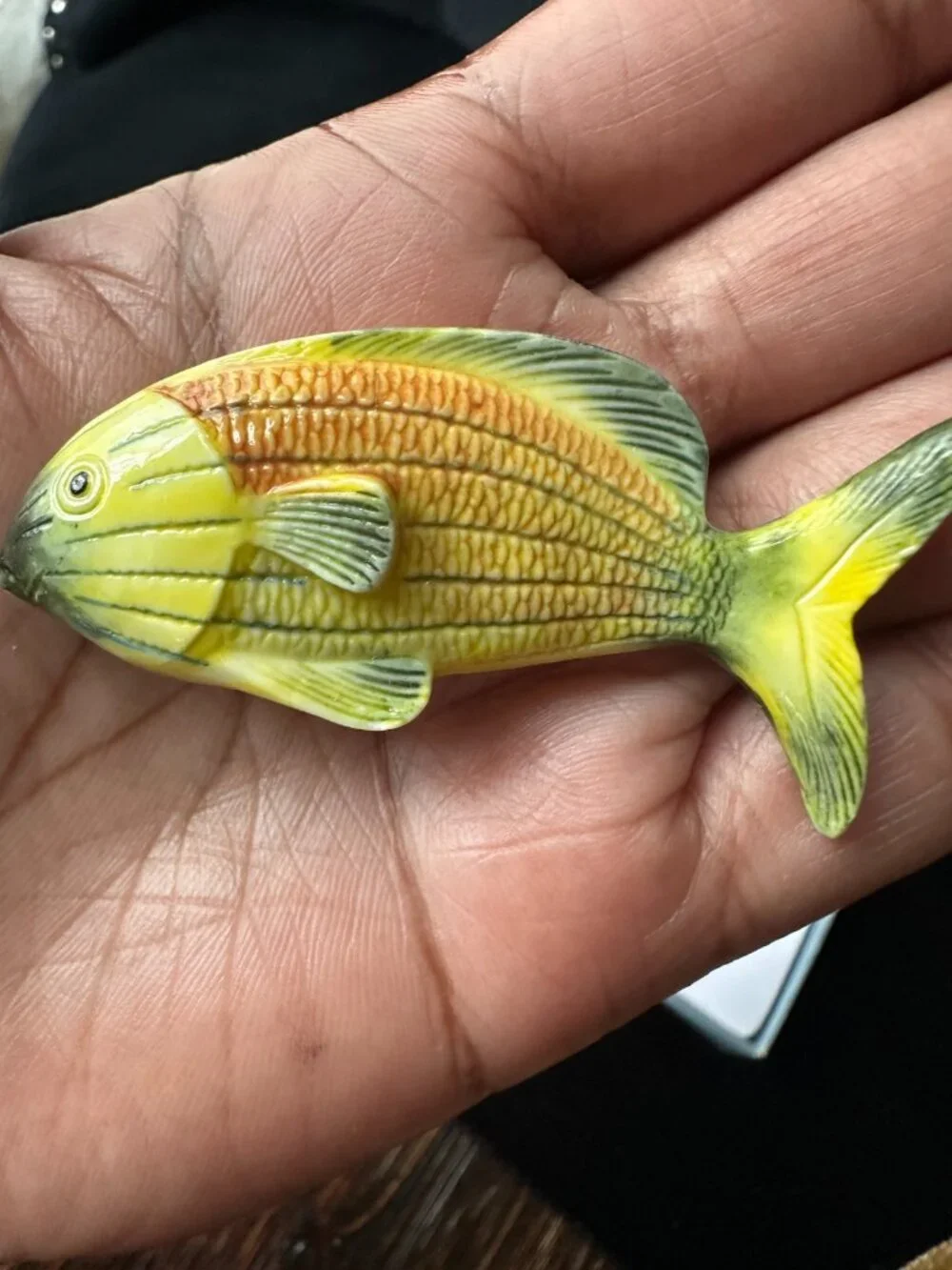 Vintage Porcelain Fish Chopstick Rests Set of 5 Tropical Fish Table Decor